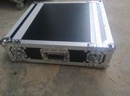 Different kind of  colors  Standard 10U Plywood  Rack Flight Case With Strong Wheels For Stage Equipment