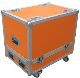 중국 DJ 믹서 상자를 위한 주황색 12U 비행 케이스 기계설비 플라스틱 상자 협력 업체